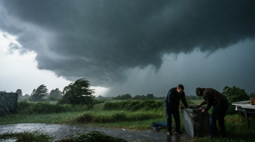 Экология и погода: штормовые предупреждения, тайфуны, качество воздуха и воды - иллюстрация